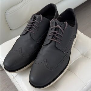 Cole Haan Original Grand Matte Gray Wingtip Oxford Men's Dress Shoes 11.5M